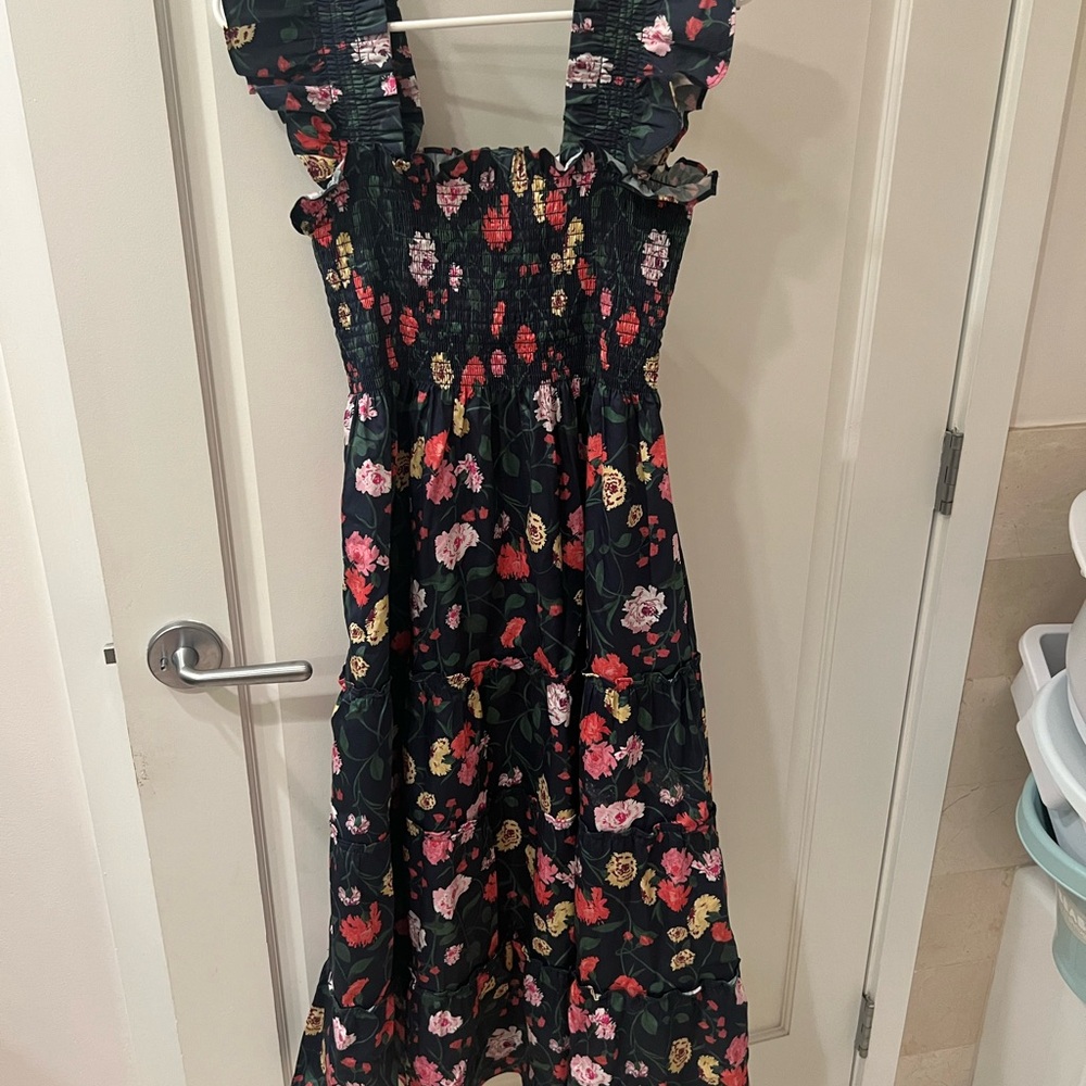 Hill House Home Nap Dress - Navy Peony